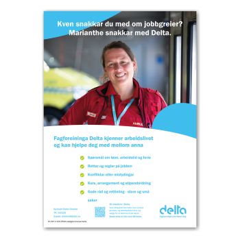 Plakat Høstkampanje 2025, Marianthe - Nynorsk