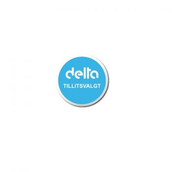 Delta Button - tillitsvalgt pk à 10 stk