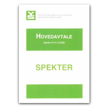 Spekter Hovedavtale 2022 - Gjelder til 31.12.2025