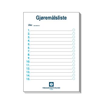 Helsesekretær notatblokk