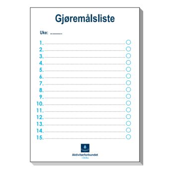 Aktivitørforbundet notatblokk